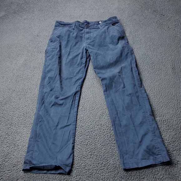 Weatherproof Chino Khaki Pants Blue Mens 36 x29 - Picture 1 of 9